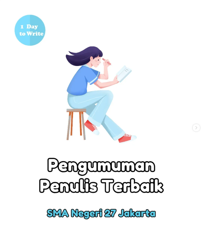 SMA Negeri 27 Jakarta Meraih Prestasi Penulis Terbaik Dalam Pelatihan Bulan Bahasa